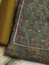 Printed Cotton Blend Unstitched Suit With Dupatta